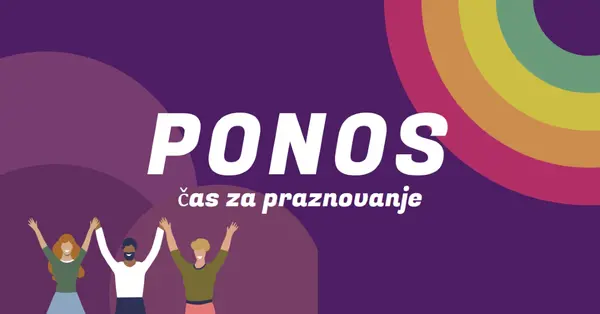 Praznovanje ponosa purple modern-bold