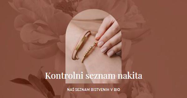 Kontrolni seznam nakita pink organic-boho