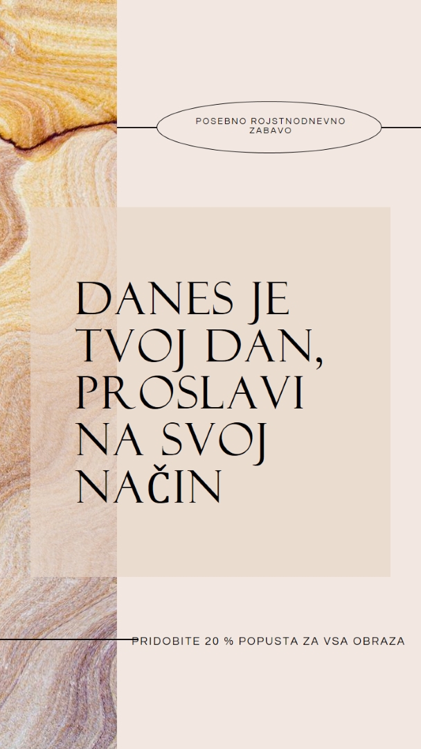 Rojstnodnevno dobrota za vas brown modern,elegant,clean