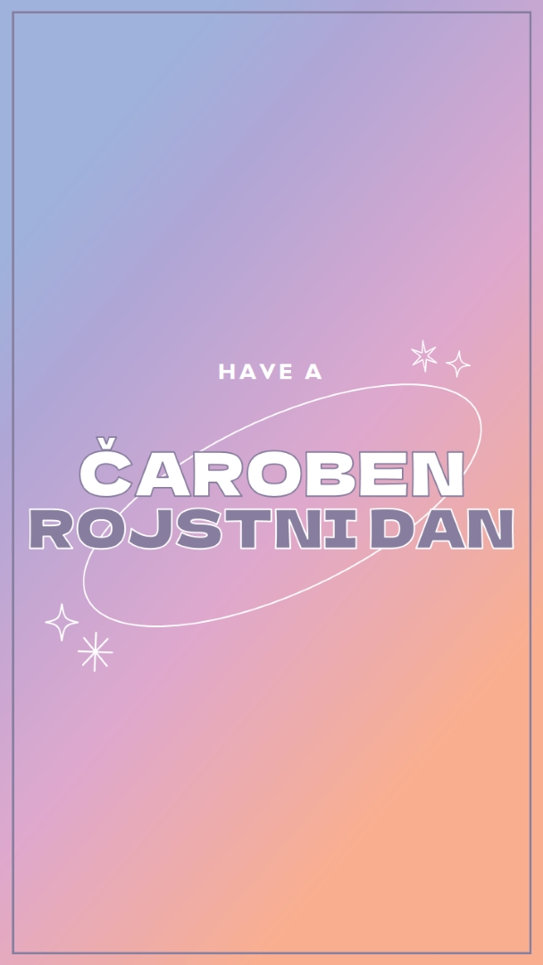 Čarobni rojstni dan purple magical,modern,gradient