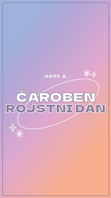 Čarobni rojstni dan purple magical,modern,gradient