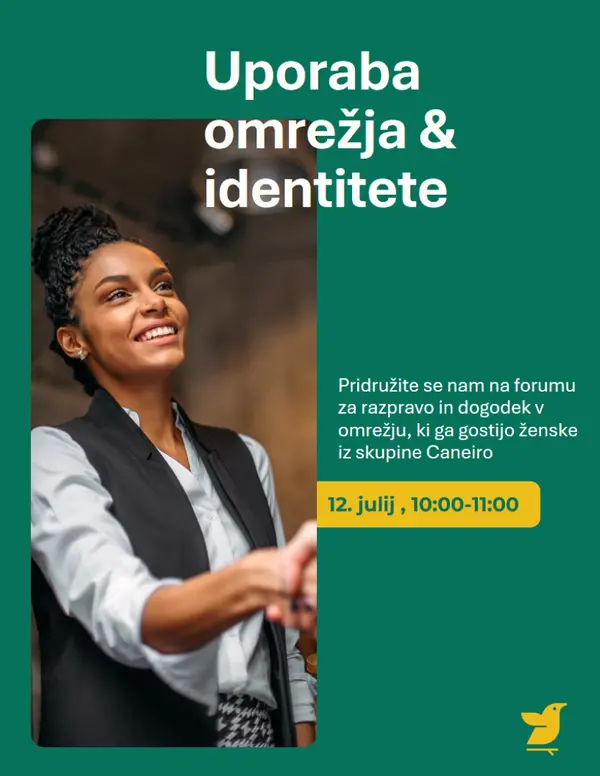 Praznovanje & omrežja green modern-simple
