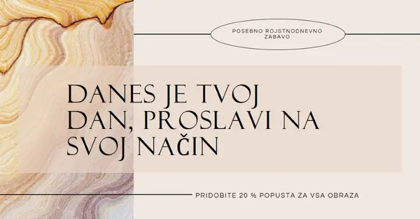 Rojstnodnevno dobrota za vas brown modern,elegant,clean