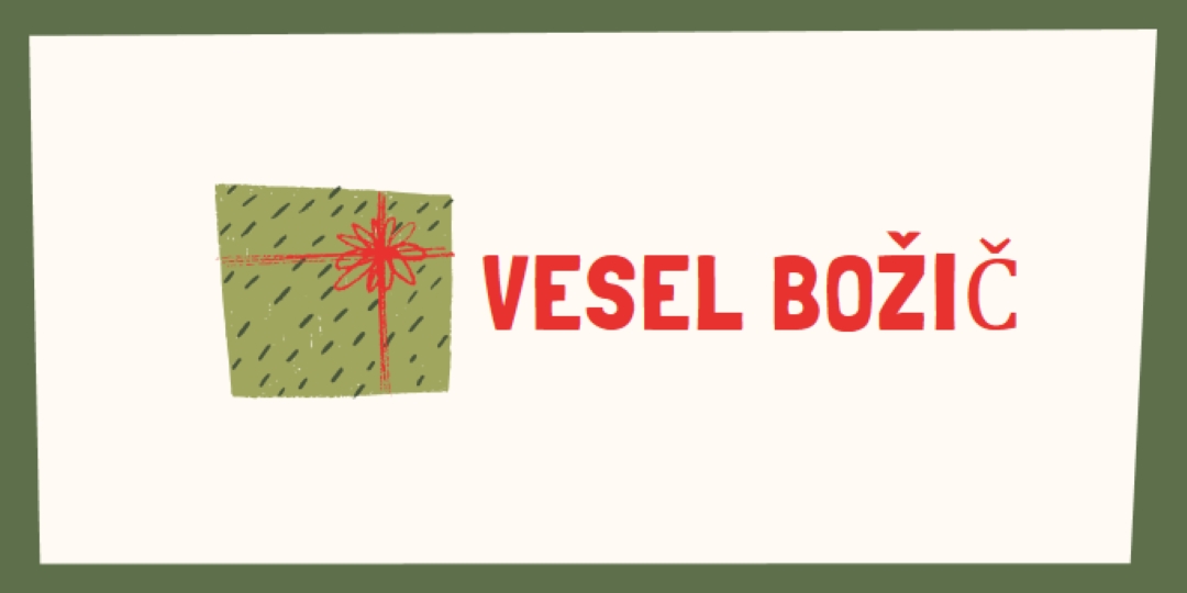 Veselo božično darilo white whimsical-color-block