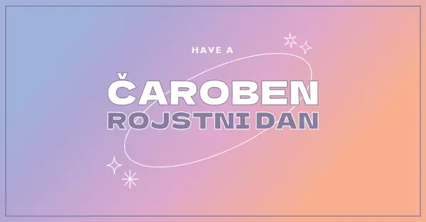 Čarobni rojstni dan purple magical,modern,gradient