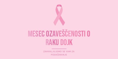 Mesec ozaveščenosti o raku dojk pink modern-simple