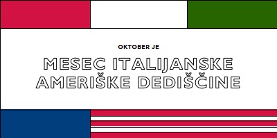 Mesec italijanske ameriške dediščine white vintage-retro