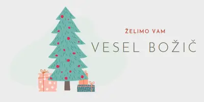 Želim ti vesel božič pink whimsical-color-block