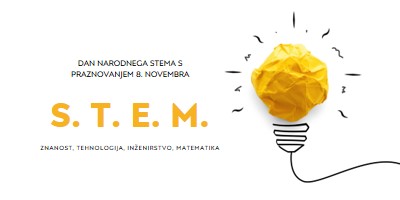 Znanost, tehnologija, inženirstvo, matematika yellow modern-simple