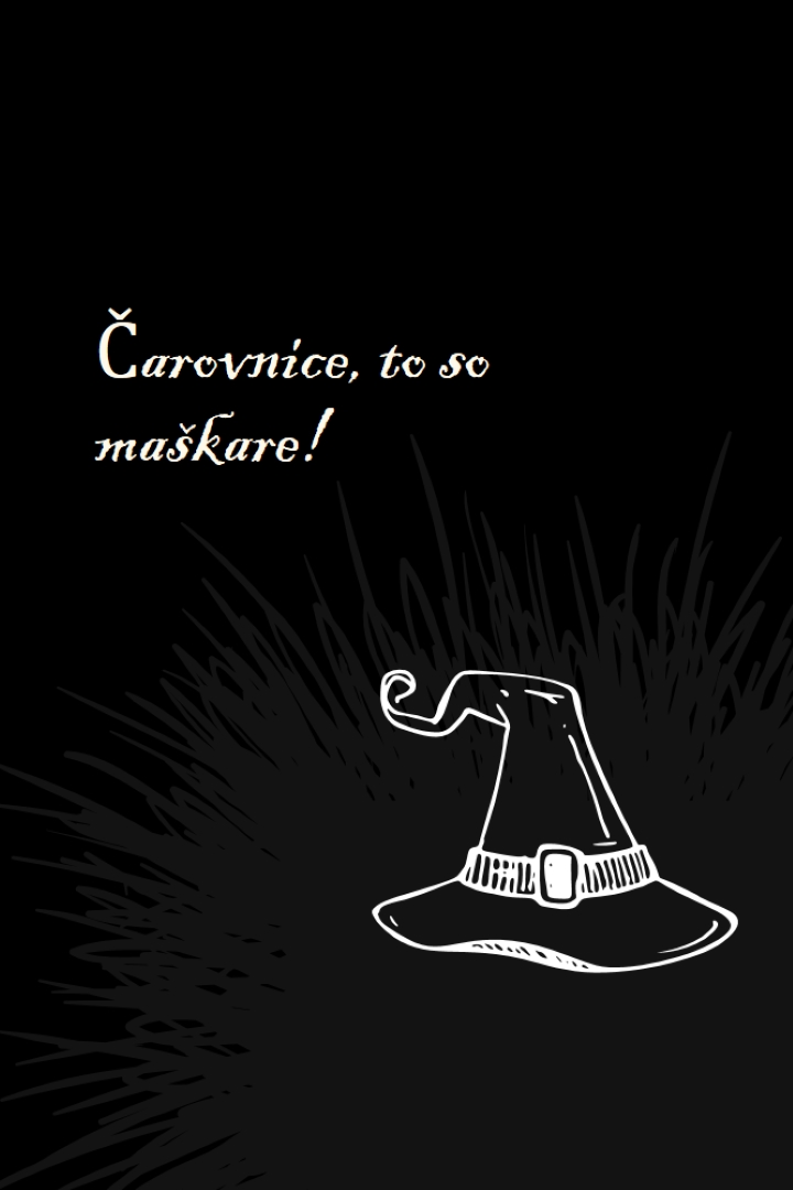 Maškare so. black whimsical-line