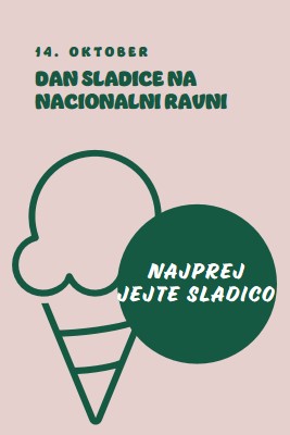 Dan sladice na nacionalni ravni pink vintage-retro