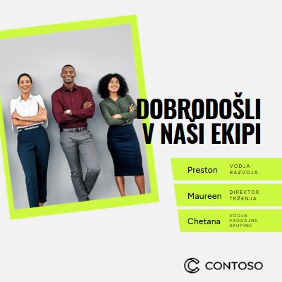 Dobrodošli v naši ekipi white modern-simple