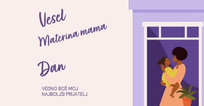 Moja mama, moj najboljši prijatelj gray modern,clean,illustrative,cursive,graphical,offset