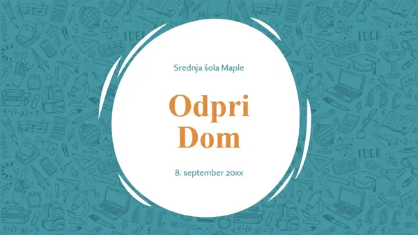 Predstavitev »Prvi dan šole«