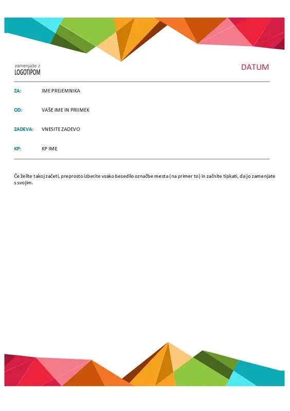 Mem s prizmami modern color block