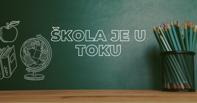 Škola je u toku green modern-simple