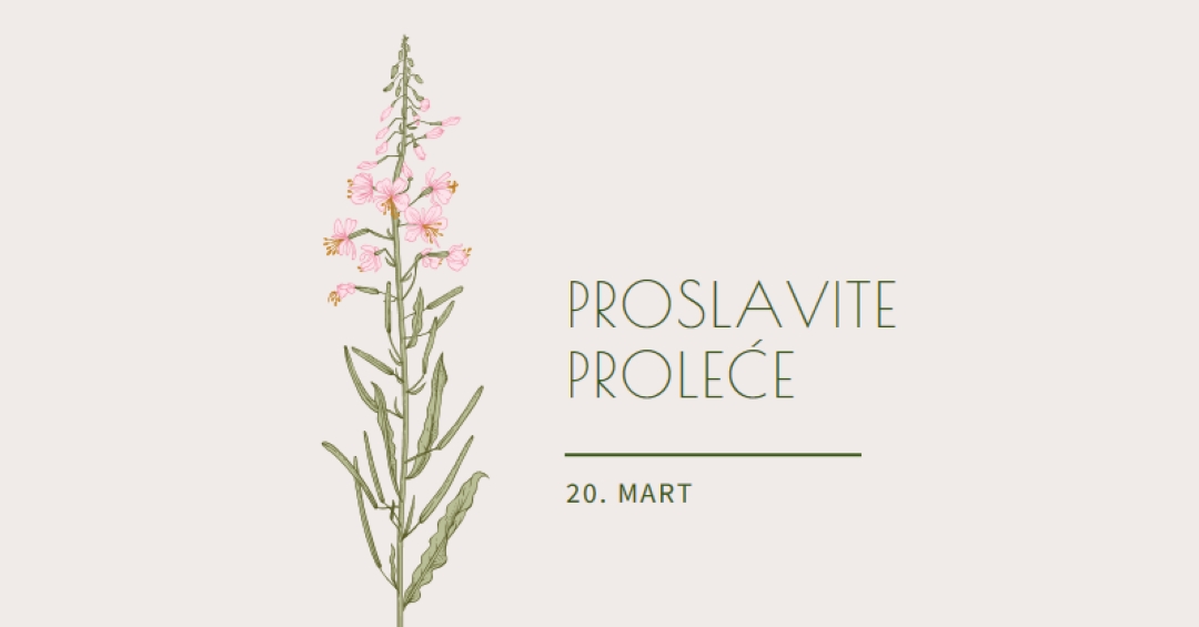Proslavite proleće white vintage-botanical