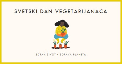 Danas je svetski dan vegetarijanaca white modern-simple