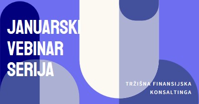 Januarski vebinar serija blue modern-bold