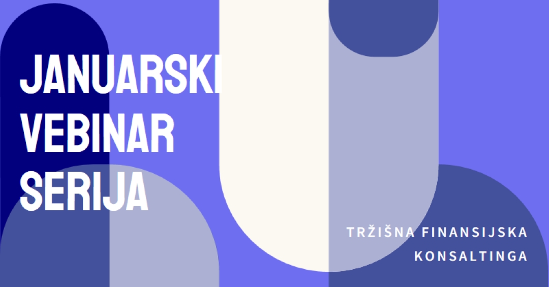 Januarski vebinar serija blue modern-bold