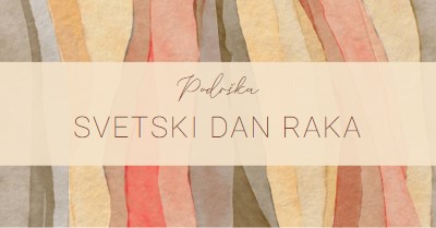 Dan podrške svetskom raku yellow modern-simple