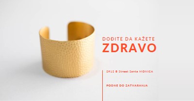 Dođi da se pozdraviš white modern-bold