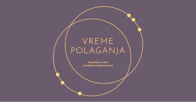 Vreme je za polaganje purple modern-simple