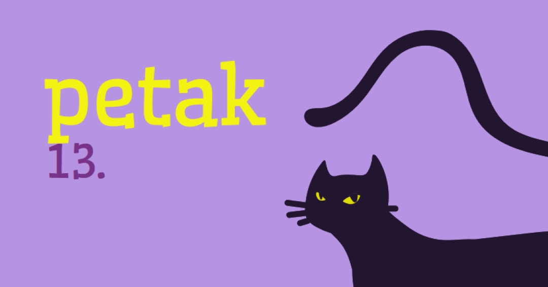 petak, trinaest purple organic-simple