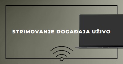 Strimovanje događaja uživo gray modern-bold