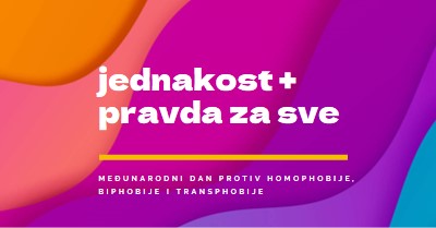 Počastvovanje međunarodnog dana protiv homofabije purple modern-bold