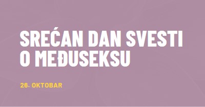 Srećan Dan svesti o interseksu purple modern-bold