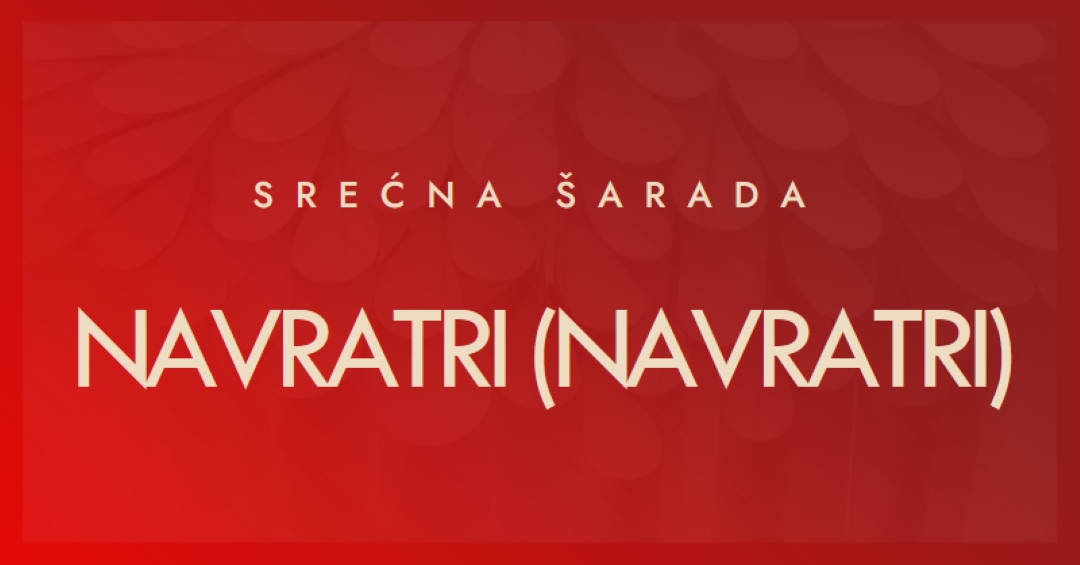 Srećna Šarada Navaratri red modern-simple