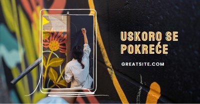 Uskoro se pokreće black whimsical-line