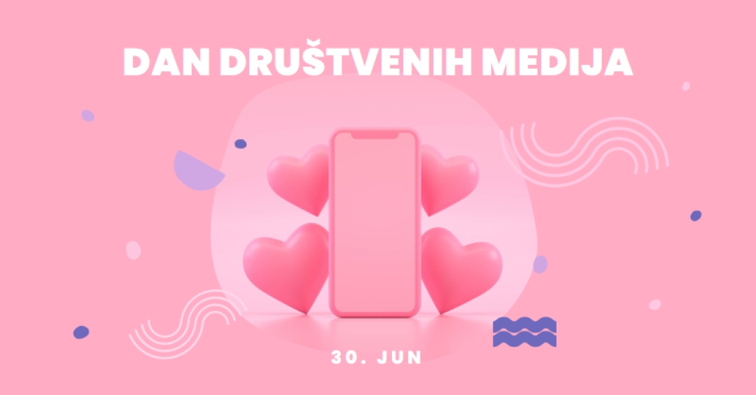 Srca i pratioci pink modern-bold
