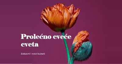 Sveže cveće purple modern-simple