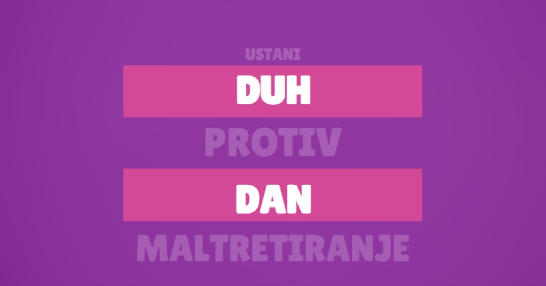 Suoиite se sa nasilniљtima. purple modern-bold