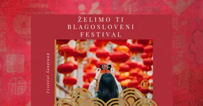 Srećan festival fenjeraša red modern-simple