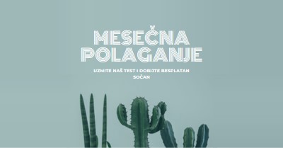 Mesečni test za polaganje green modern-simple