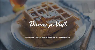 Danas je Vafl blue modern-simple