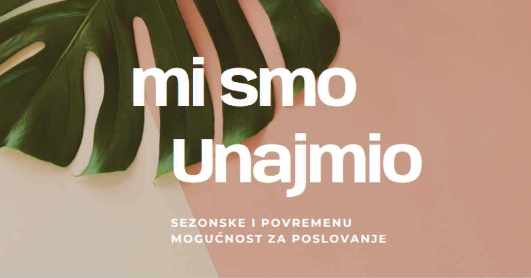 Zapošljavamo sezonske radnike pink modern-simple