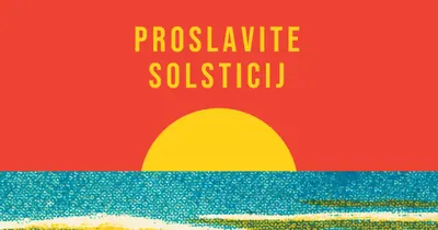 Proslavite solsticij red vintage-retro