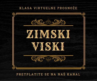 Zimski viski black vintage-retro
