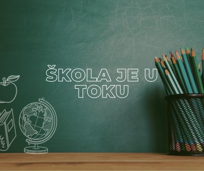 Škola je u toku green modern-simple