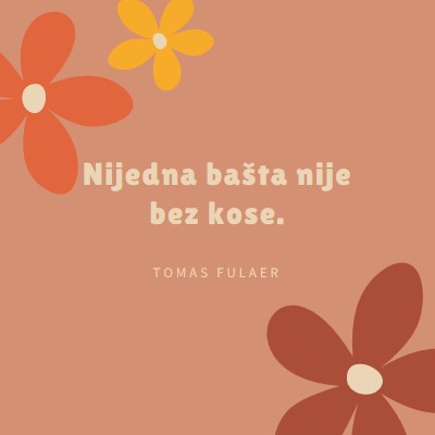 Podređeni cvet brown vintage-retro