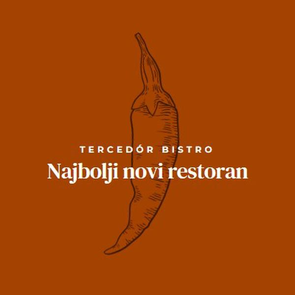 Mi smo najbolji novi restoran red modern-simple