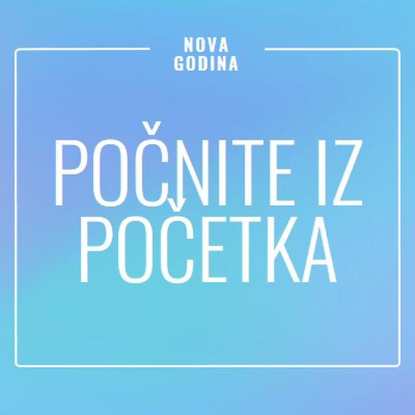 Novi početak blue modern-bold