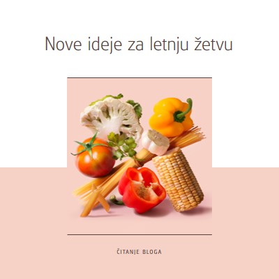 Letnja žetva pink modern-simple