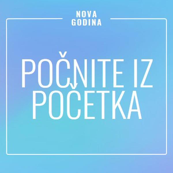 Novi početak blue modern-bold