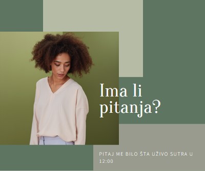 Ima li pitanja? green modern-simple