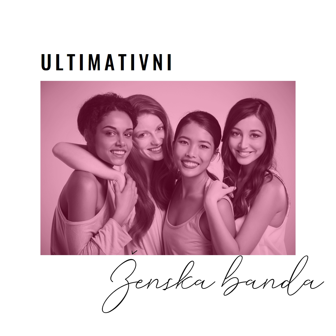 Ženska banda white modern-simple